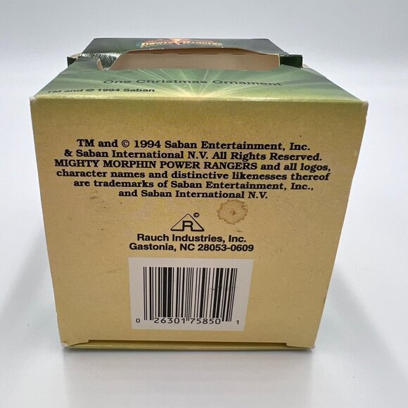 Mighty Morphin Power Rangers 1994 Christmas Ornament Saban In Box Vintage 2.5" - Picture 5 of 6